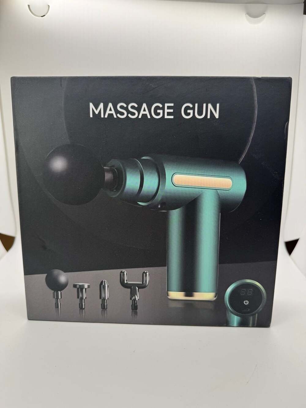 Portable Deep Tissue Muscle Massage Gun with 4 Interchangeable Heads